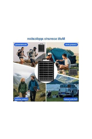 Besthome1 20w Güneş Şarj Paneli 7 Usb Portlu Taşınabilir Power Bank Dream011 Newaonasen Sku6177