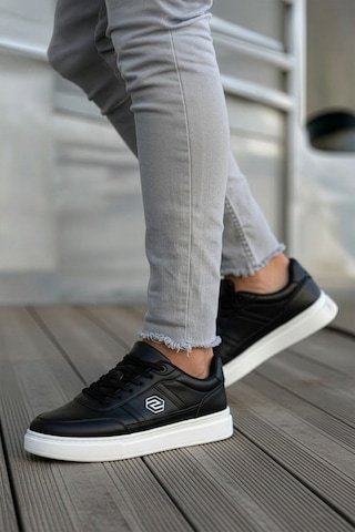 Daxtors D07003 Günlük Ortopedik Erkek Sneaker Spor Ayakkabı Siyah - Beyaz