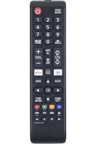 Samsung Uyumlu Netflix Prime Video Tuşlu Led Tv Televizyon Uzaktan Kumanda Tr-404