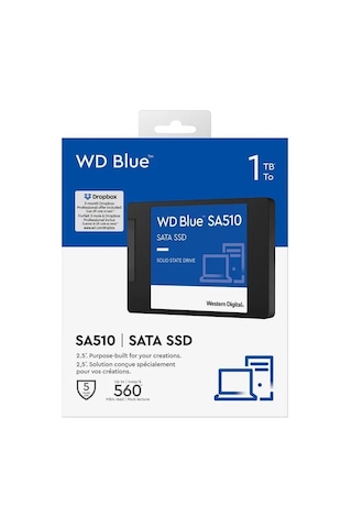 WD Blue SA510 WDS100T3B0A 2.5" 1 TB 560/520 MB/S SATA 3 SSD