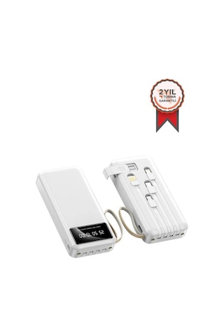 Torima Hızlı Şarj Özellikli 4 Çıkışlı 20.000 Mah Powerbank Beyaz