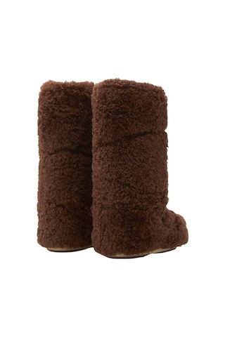 M010-dark Brown Bot Kadın 80d1403070 Moon Boot Icon Curly Extra 35-41 Kahverengi
