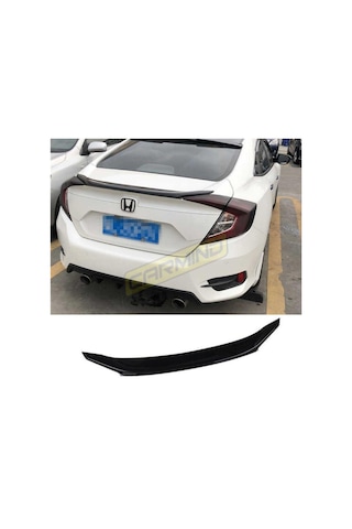 Honda Civic Fc5 Bagaj Üstü Oem Anatomik Spoiler Piano Black