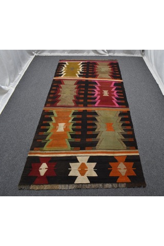 Zehra Abla Halı El Dokuma Olağanüstü Seçkin Cerit Yörükleri Meşhed İran Yün Kilim 5894