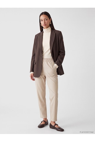 Lcw Everyday Gri Beli Lastikli Kadın Pantolon