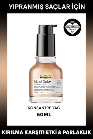 L'Oreal Professionnel Serie Expert Metal Detox Oil Konsantre Yağ 50 ML