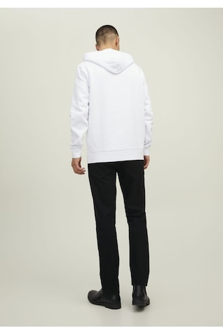 Jack & Jones Kapüşonlu Premium Baskılı Sweatshirt- Bluarchie 12216335 White Beyaz