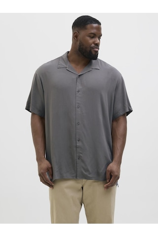 Jack & Jones Büyük Beden Kısa Kollu Gömlek - Jeff - 12269094 Castlerock