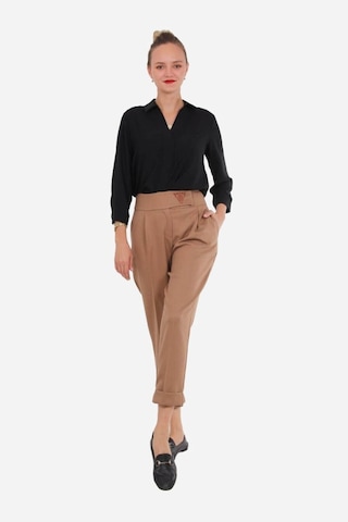 Kadın Gömlek Yaka Klasik Şık Bluz Frn1101 Siyah