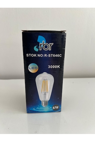 Rbr Rustik Ampul 3000k 6w