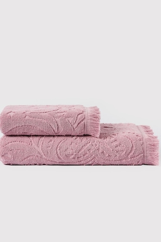 Varol Jacquard %100 Pamuk El Havlusu 50x90cm Lila-50x90cm Lila