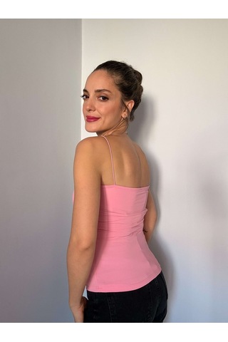 Ali Butik Pembe İp Askılı Atlet Pembe