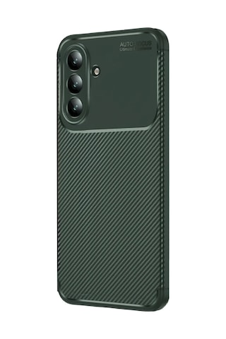 Samsung Galaxy Uyumlu A27 5g Kılıf Karbon Silikon Case Yeşil