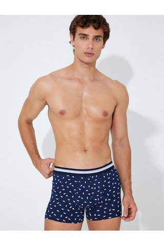 Koton 3'lü Boxer Seti Şimşek Baskılı Çok Renkli Lacivert Desenli 5wlm90004mk Lacivert