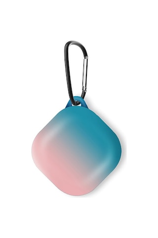 Microsonic Samsung Galaxy Buds Live Uyumlu Kılıf Degrade Rubber Mavi - Pembe