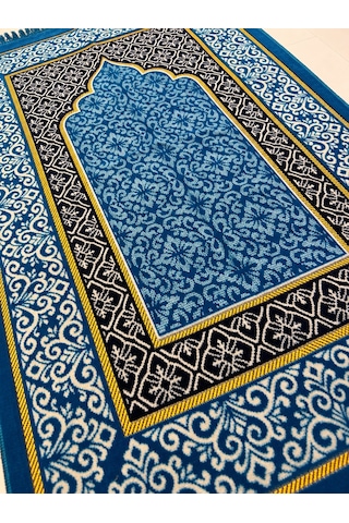 Kadife Seccade - 70x110 Cm - Yumuşak Ve Konforlu Koyu Mavi-km01
