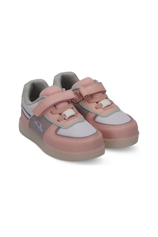 Slazenger PERLE Çocuk Cırt Cırtlı Beyaz / Pembe Sneaker