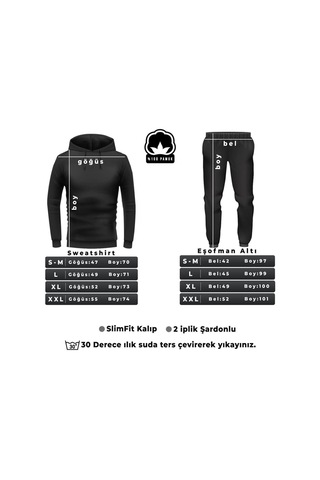 Tarzsokak New Moda Unisex Skullcracked Baskılı Eşofman Takımı Kp-siyah-deccal-esh-düz12