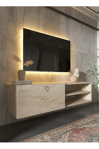 Resital Tv Ünitesi S1244-8 Traverten Traverten