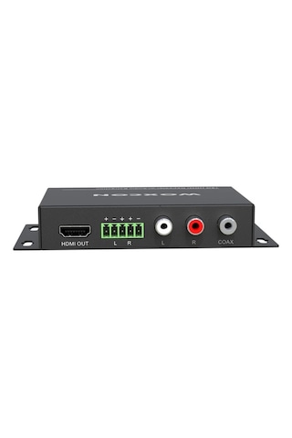 Woxcon Hdmı 2.0 4k 60hz 4:4:4 Repeater W Audio Extract De-embedder
