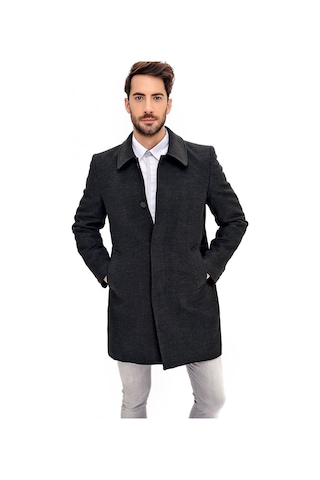 Plt8365 Dewberry Erkek Palto-antrasit Antrasit