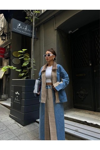 Chanel Garnili Kot Mont - Bej Bej