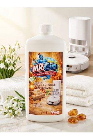 Mr.cin Robot Süpürge Deterjanı Amber Kokulu 1 Litre Tekli