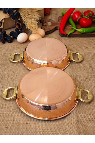 Modabakır Bakır Tava 18-20 Cm Bakır