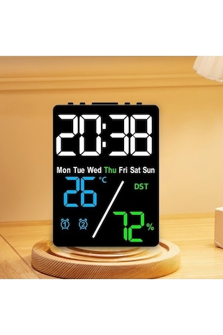 Trendooze We Suntek Saat Ev Dijital Çalar Ayarları Alarm 3-renk-siyah 2 Ae