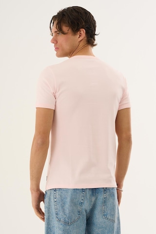 Alexander Gardi V Yaka Kısa Kollu Erkek T-shirt Pembe