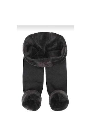 Larosa Lingerie Kadın Siyah Peluşlu Termal Tayt Karışık