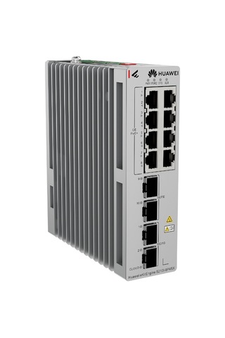 Huaweı Ekıtengıne S210ı-8p4sx 8 Port Gıgabıt+2x2.5gb 2x10g Sfp+ Cloud Yönetilebilir L2+ Endüstriyel