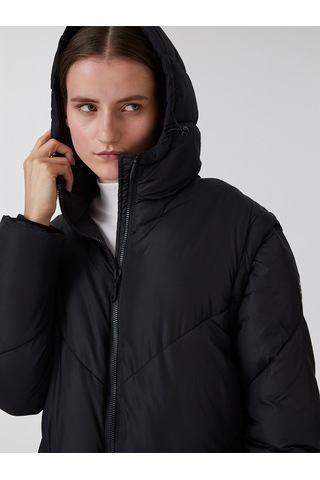 Regular Fit Kadın Kaban Siyah