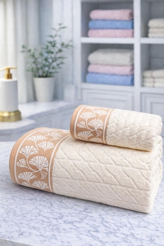Özdilek Loseta Best Set Hamam Takımı Bej-pembe Çok Renkli