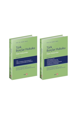 Türk Borçlar Hukuku Özel Hükümler Cilt.I Cılt.II Takım