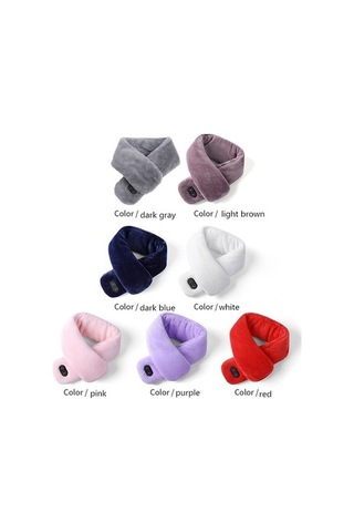 Tysm Erkekler/kadınlar İçin Akıllı Isıtmalı Şal, 3 Hızlı Sıcaklık Ve Masaj, Su Geçirmez Boyun Sargısı, 80cm, Çok Renkli, Kış İçin Çok Renkli