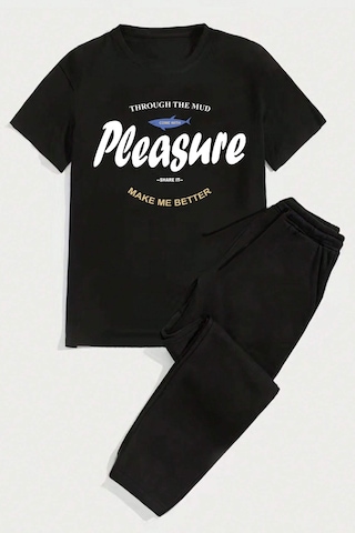 Unisex Pleasura 2'li Eşofman Takımı Siyah