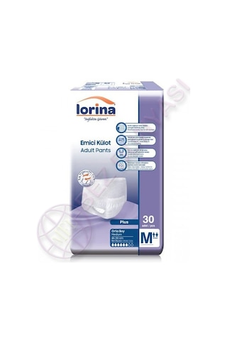 Lorina 6 Damla Emici Külot Hasta Bezi Orta Boy M 30'Lu x 2 60 Adet