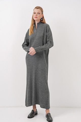 Bigdart 15839 Boydan Triko Elbise - Antrasit