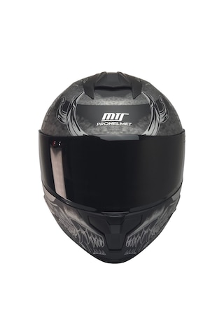 Mts Full Face Double Güneş Vizörlü Ece 22.06R Motosiklet Kaskı Gri