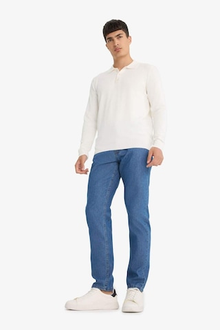 Defacto %100 Pamuk Tapered Fit Geniş Paça Jean Pantolon F8016ax25aunm34 Mavi