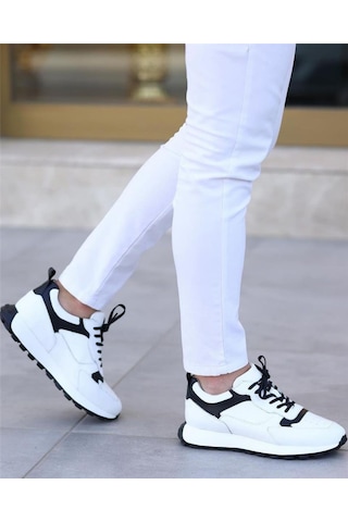Ay Ayakkabım Sl-1024 Erkek Beyaz 39-44 Deri Casual Ayakkabı Beyaz