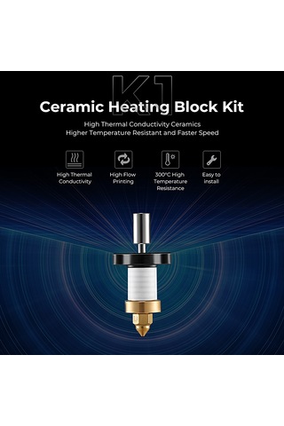 Tenfowee "yüksek Performanslı Seramik Isıtıcı Nozul Seti - K1/k1 Max Uyumlu, 300 C'ye Dayanıklı"