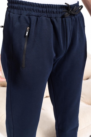 Mutlu City Double Face Kumaş Basic Düz Model Rahat Kalıp Pantolon Kesim Trend Erkek Eşofman Altı-2990-lacivert Lacivert
