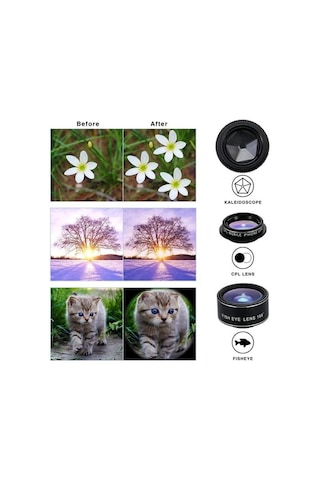 Powermaster Pm-25951 Telefon Kamera 6lı Set Lens Kiti Çok Renkli