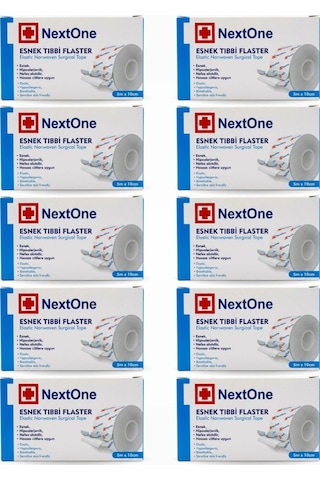 Nextone Esnek Fix Tıbbi Flaster Nonwoven 10cm X 5m - 10 Adet