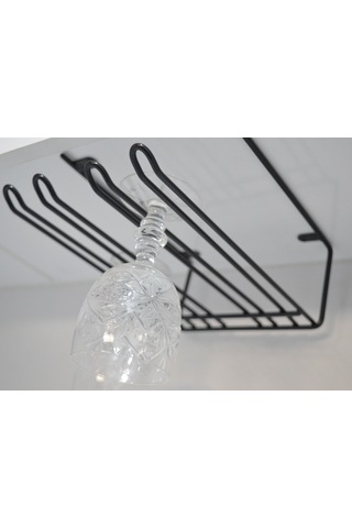 Siyah 2 Bölmeli Bar Kadehlik Bardaklık