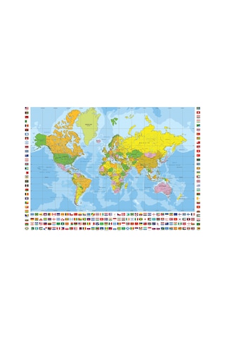 Anatolian 700 Parça xl Puzzle - Dünya Siyasi Haritası 2703