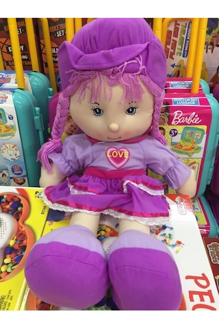 60 Cm Boyunda Tombul Bez Bebek Beyaz