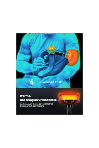 Bob Ve Brad D6 Pro Plus Isıtma Fonksiyonlu Masaj Tabancası, 16 Mm Genlikli Kas Masaj Tabancası, Elektrikli El Masajı Sporcular İçin Vurmalı Masaj Kas Gevşetme, Hediyeler